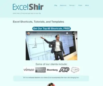 Excelshir.com(Save time in Excel and get back to your life) Screenshot