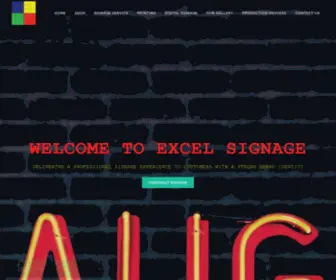 Excelsignage.com(Excel signage I signage Singapore Company) Screenshot