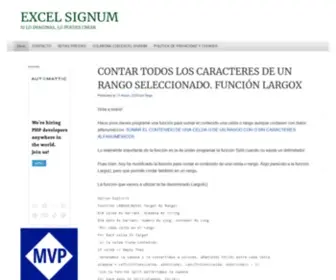 Excelsignum.com(Excel Signum) Screenshot