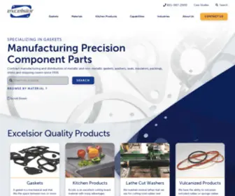 Excelsiorinc.com(Gasket & Precision Components Manufacturer) Screenshot