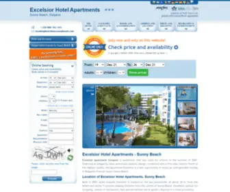 Excelsiorsunnybeach.com(Excelsior Hotel Apartments in Sunny Beach) Screenshot