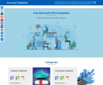 Excelstemplates.com(Free Excel Templates) Screenshot