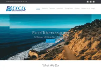 Exceltelemessaging.com(Answering Service California & Florida) Screenshot