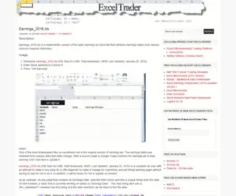 Exceltrader.net(Excel VBA Trading Programs) Screenshot
