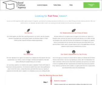 Exceltuitionagency.com(Excel Tuition Agency) Screenshot