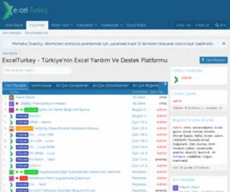 Excelturkey.com(Türkiye'nin Excel Eğitim ve Destek Platformu) Screenshot