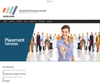 Excelvana.com(IT Solutions & Recruitment Services) Screenshot