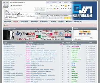 ExcelvBa.net(Excel VBA Makro Forum Sitesi) Screenshot
