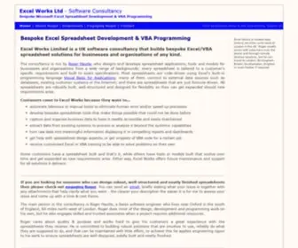 Excelworks.co.uk(Excel Works Ltd) Screenshot