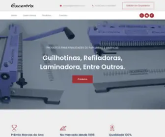 Excentrix.com.br(Guilhotinas, Refiladoras, Laminadoras, entre outros) Screenshot