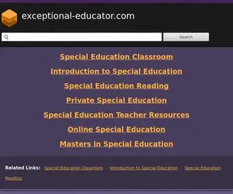Exceptional-Educator.com(Exceptional Educator) Screenshot