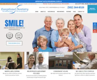 Exceptionaldentistryshepherdsville.com(Shepherdsville Dentist) Screenshot