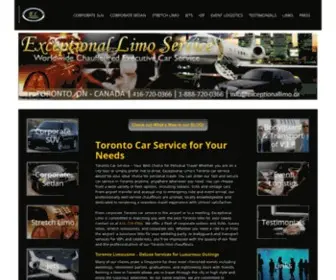 Exceptionallimo.ca(Toronto Car Service) Screenshot