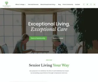 Exceptionallivingcenters.com(Exceptional living centers) Screenshot
