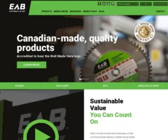 Exchangeablade.com(EAB Tool Company) Screenshot