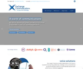 Exchangecommunications.co.uk(Exchange Communications) Screenshot