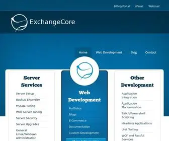 Exchangecore.com(Home :: ExchangeCore) Screenshot