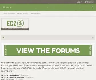Exchangecurrencyzone.com(Cryptocurrency Exchange) Screenshot