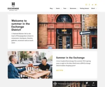 Exchangedistrict.org(The Exchange District BIZ) Screenshot