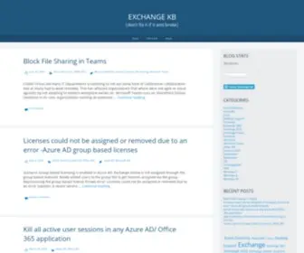 Exchangekb.com(Exchange KB) Screenshot