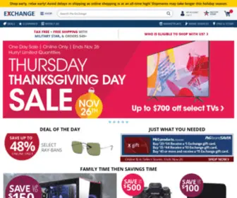 Exchangeonlinemall.com(Military Discount) Screenshot