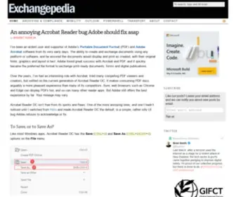 Exchangepedia.com(SSL handshake failed) Screenshot