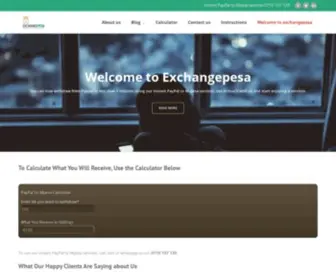 Exchangepesa.com(exchangepesa) Screenshot