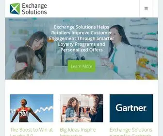Exchangesolutions.com(Loyalty and Customer Engagement Solutions) Screenshot