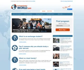 ExchangestudentWorld.com(Exchange Student World) Screenshot