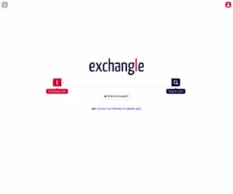 Exchangle.com(The Social Network for Link Exchanges) Screenshot