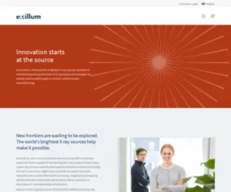 Excillum.com(Redefining the X) Screenshot