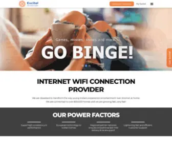 Excitel.com(Internet Wifi Connection Providers Near Me) Screenshot