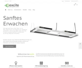 Exciteled.de(Performance LED Pflanzenlampe) Screenshot