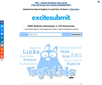 Excitesubmit.com(FREE Website Submission Service) Screenshot