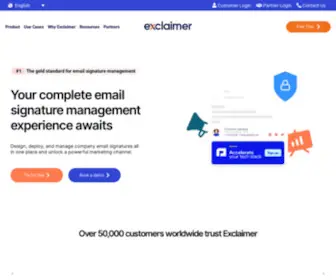 Exclaimer.com(Office 365) Screenshot