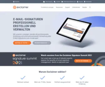 Exclaimer.de(Office 365) Screenshot
