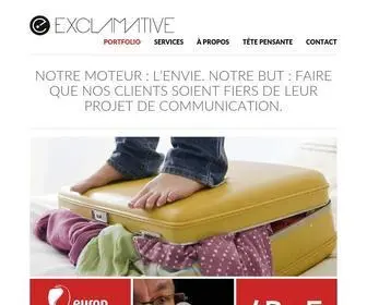 Exclamative.com(Stratégie business marketing et communication) Screenshot