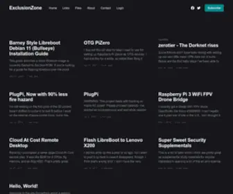 Exclusionzone.org(ExclusionZone) Screenshot