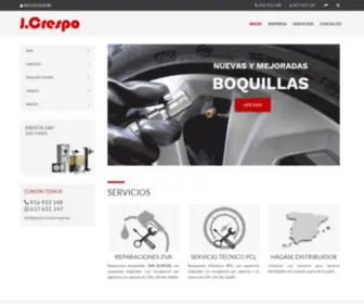 ExclusivasjCrespo.es(J.CRESPO Fabricante y distribuidor de equipamiento para gasolineras) Screenshot