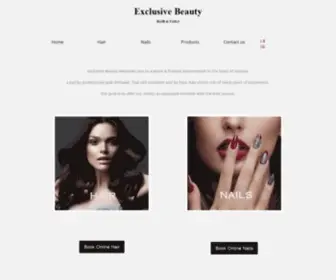 Exclusive-Beauty.ch(Exclusive Beauty Hair & Nails Geneva) Screenshot