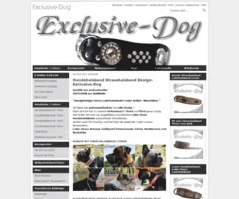 Exclusive-Dog.de(Hundehalsband Strasshalsband Design) Screenshot