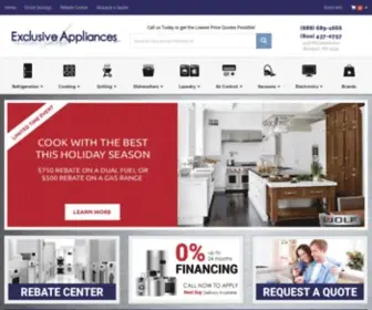 Exclusiveappliances.com(Exclusiveappliances) Screenshot