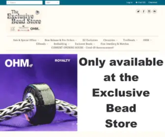 ExclusivebeadStore.com(Exclusive Bead Store Home) Screenshot