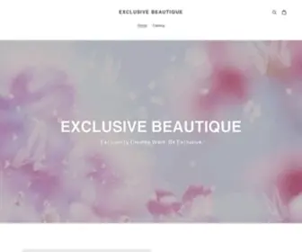 ExclusivebeauitQue.com(Exclusive Beautique) Screenshot