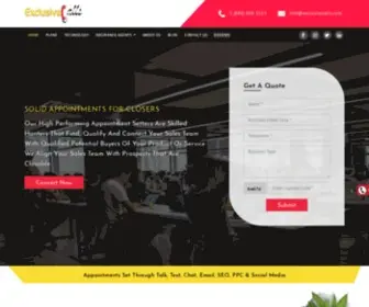 Exclusivecalls.com(Commercial & Business Insurance Appointment Setting) Screenshot