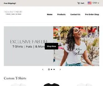 Exclusivefablife.com(Exclusive Fab Life) Screenshot