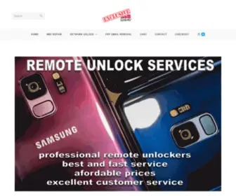 Exclusivegsm.com(Remote Unlock Service Solution) Screenshot