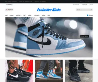 Exclusivekicksshop.com(Exclusive Jordans) Screenshot