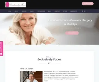 Exclusivelyfaces.com(Winchester, VA Cosmetic Surgery) Screenshot