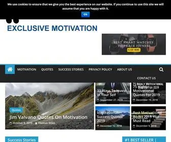 Exclusivemotivation.com(Exclusive Motivation) Screenshot
